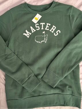 Masters Green Crewneck Sweatshirt with White Logo - New with tags